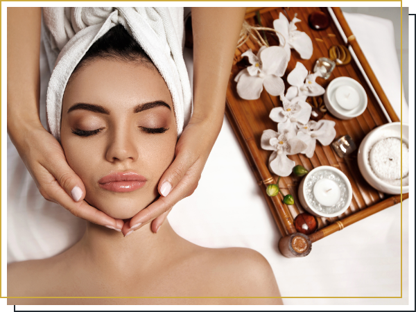 woman getting a facial treatment